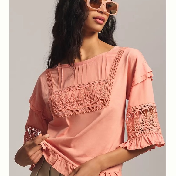 NWT Anthropologie Sonoma ruffled top by Tiny. - Picture 4 of 16